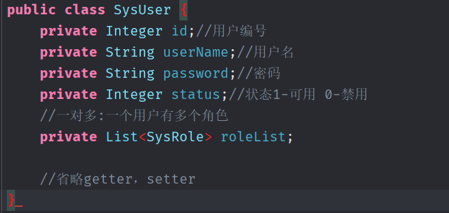 SysUser